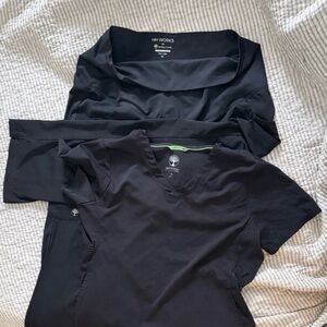 HH Works Black Maternity Scrub Set